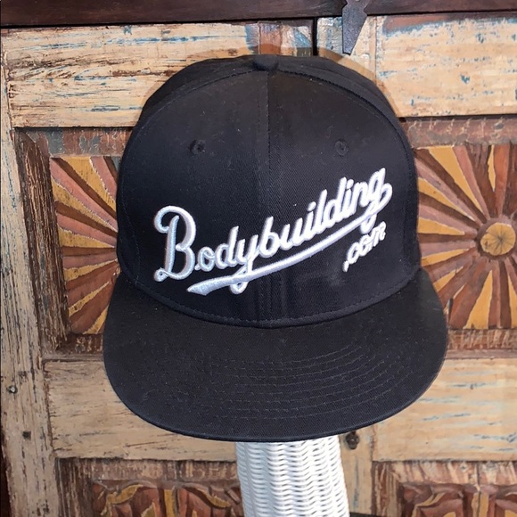 Other - Bodybuilding .com SnapBack black hat white letters